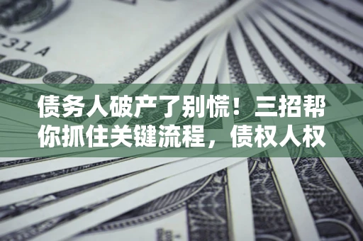 北京债务人破产了别慌！三招帮你抓住关键流程，债权人权益不再缩水