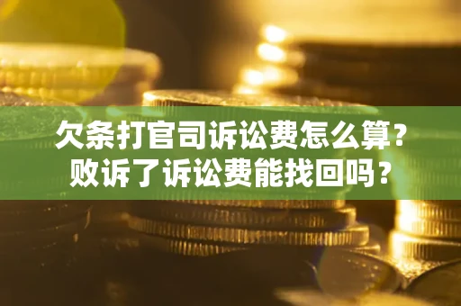 北京欠条打官司诉讼费怎么算？败诉了诉讼费能找回吗？