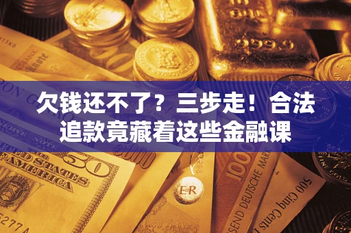 北京欠钱还不了？三步走！合法追款竟藏着这些金融课