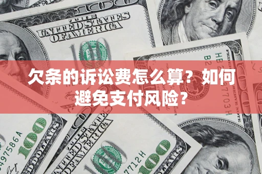 北京欠条的诉讼费怎么算？如何避免支付风险？