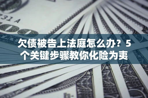 北京欠债被告上法庭怎么办？5个关键步骤教你化险为夷